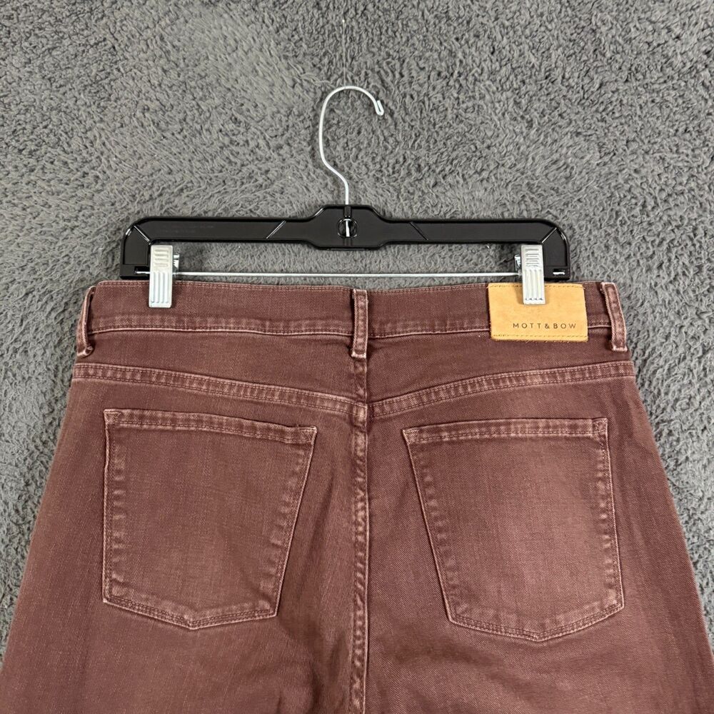 Mott & Bow Jeans Mens 33x32 Brown Slim Fit Stretch Denim Pants Casual - Picture 10 of 16